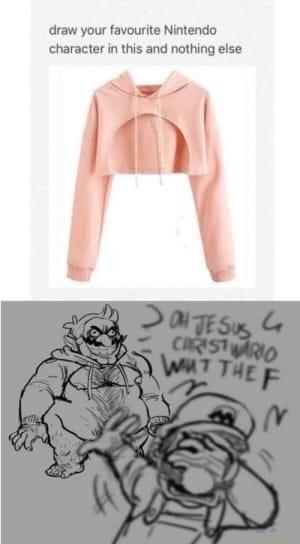 draw your favourite Nintendo character in this and nothing else