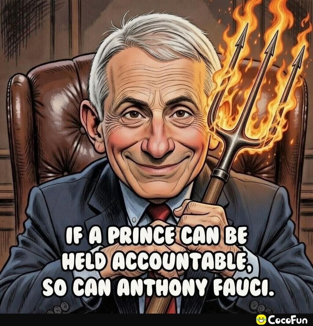 IF A PRINCE CAN BE HELD ACCOUNTABLE, SO CAN ANTHONY FAUCI.