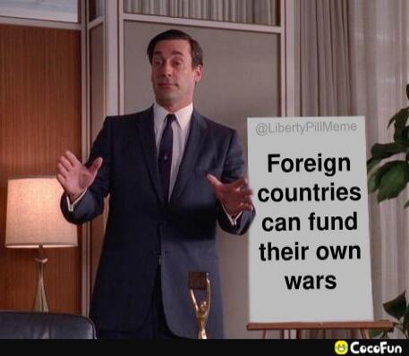 Foreign countries can fund their own wars