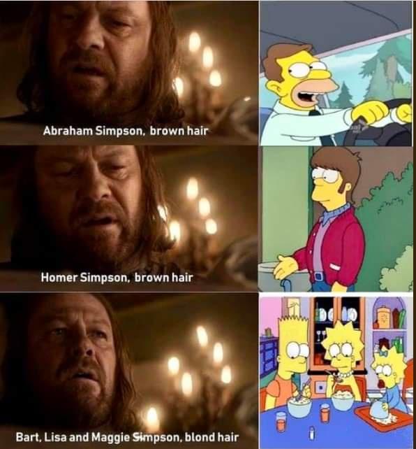 Abraham Simpson brown hair 3 Homer Simpson brown hair