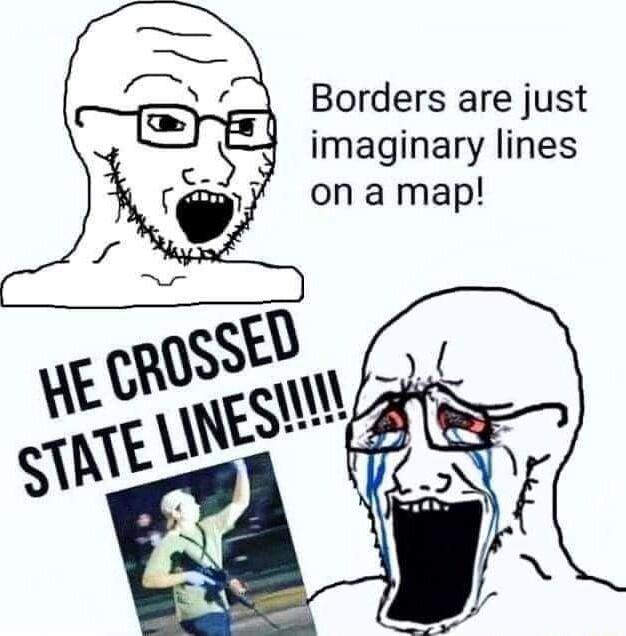 Borders are just imaginary lines on a map