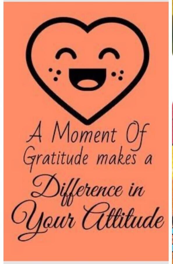A Moment Of Gratitude makes a Difference in Your Attitude