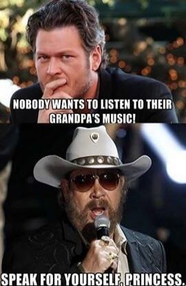 Nobody wants to listen to their grandpa's music! Speak for yourself, princess.