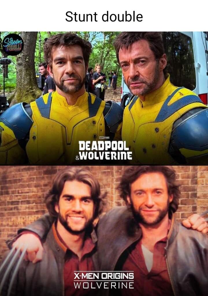 Stunt double DEADPOOL sWOLVERINE A A v _ 5 N X MEN ORIGINS WOLVERINE