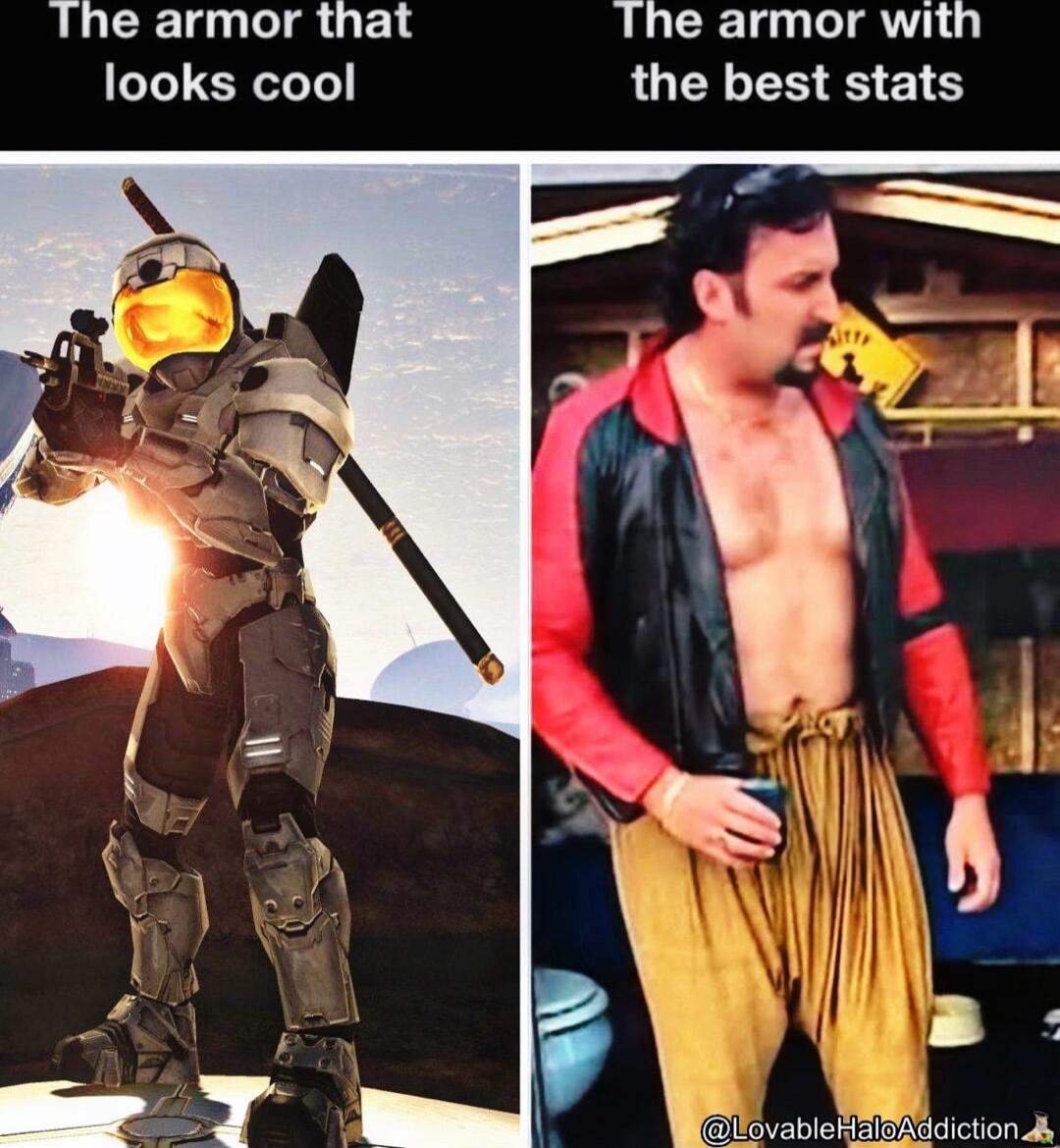 Ine armor that Ihe armor with looks cool the best stats