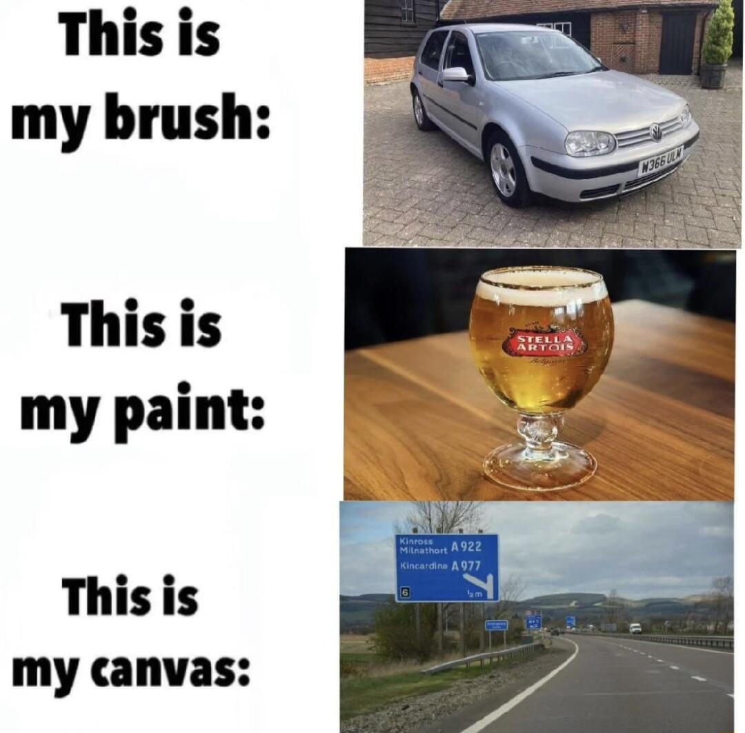 Thisis my brush Thisis my paint Thisis my canvas