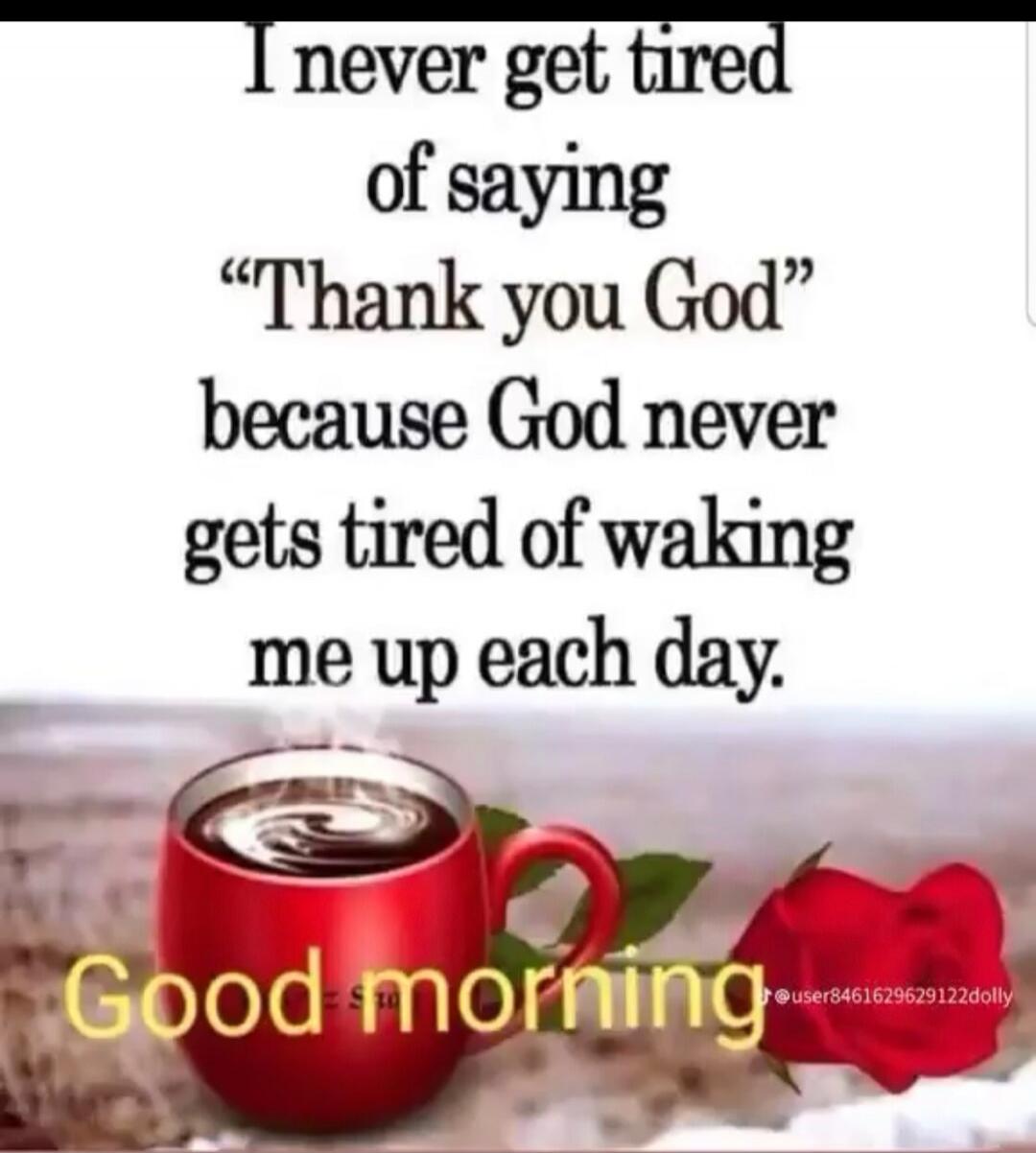 I never get tired of saying 