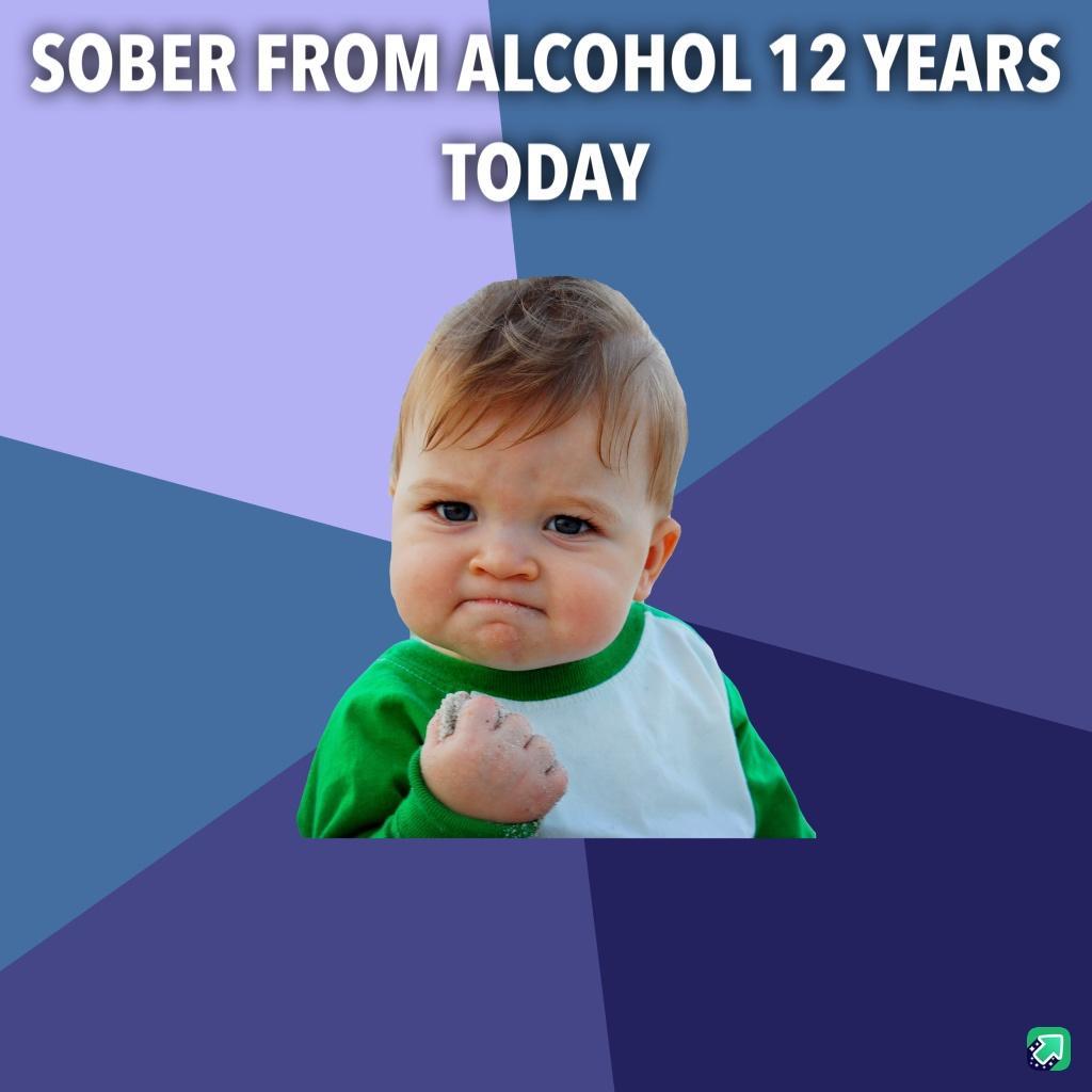 SOBERFFROMALCOHOL 12 YEARS