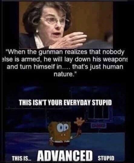 When the gunman realizes that nobody 2lse is armed he will lay down his weapons and turn himself in thats just human nature THIS ISNT YOUR EVERYDAY STUPID B e 1111H 11 ST