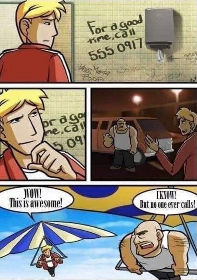 T TR0 _ Thisis awesome it no e ever calls