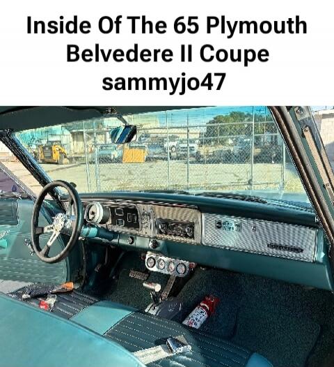 Inside Of The 65 Plymouth Belvedere II Coupe sammyjo47