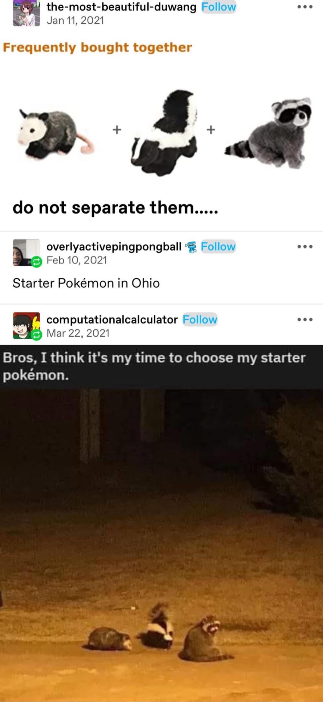 the most beautiful duwang Follow ooe Jan 11 2021 do not separate them overlyactivepingpongball Follow Feb 10 2021 Starter Pokmon in Ohio computationalcalculator Follow Mar 22 2021 Bros I think its my time to choose my starter pokmon
