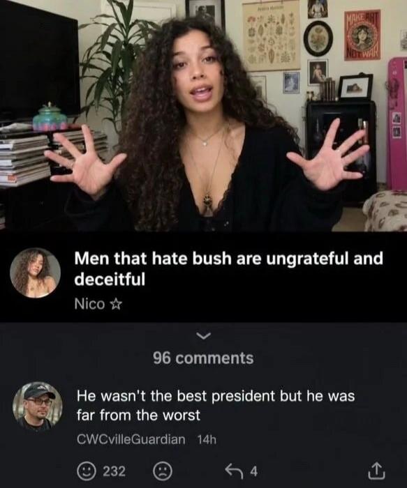A woman states: 