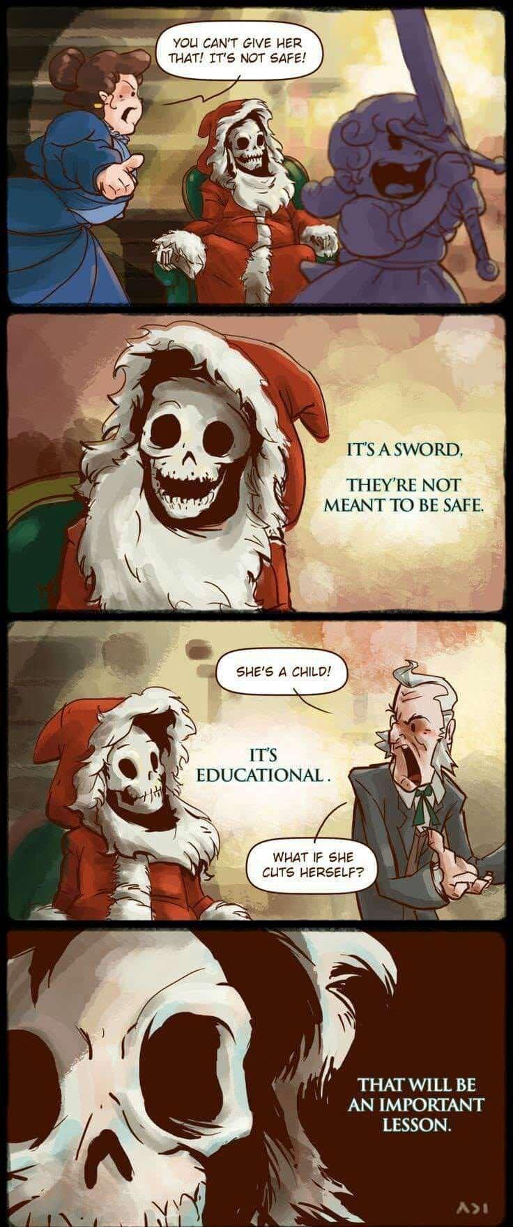 ITS ASWORD THEYRE NOT MEANT TO BE SAFE THAT WILL BE AN IMPORTANT LESSON