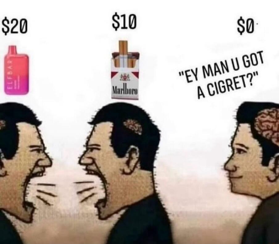 $20 ELFBAR $10 Marlboro $0 