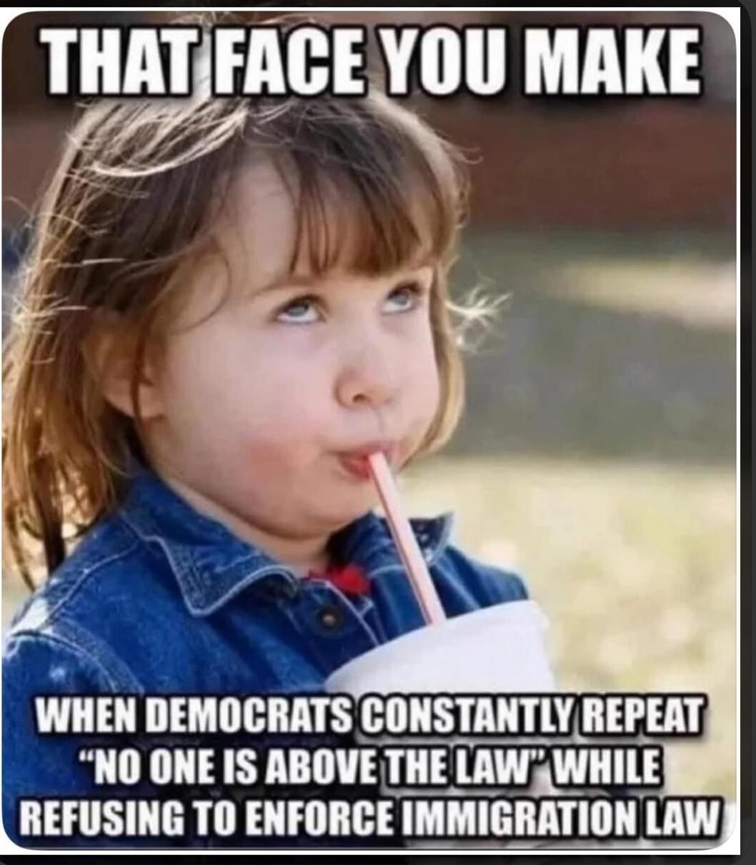 THAT FACE YOU MAKE
WHEN DEMOCRATS CONSTANTLY REPEAT 