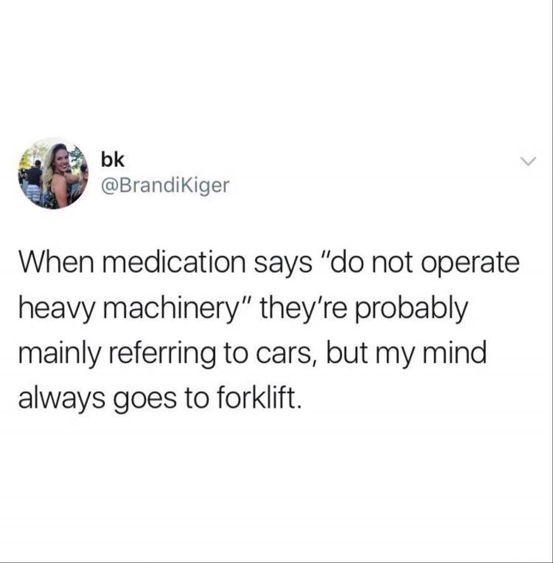 When medication says 