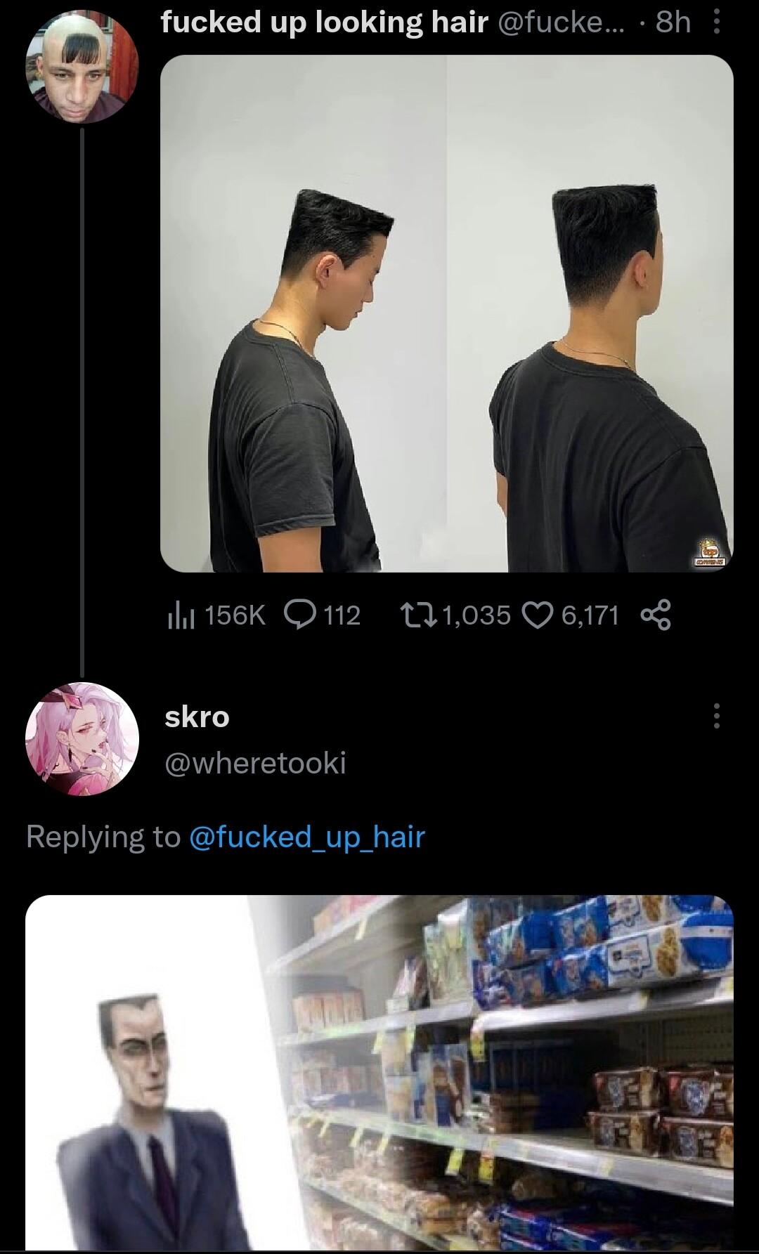 fucked up looking hair fucke 8h i 156K Q112 11 skro s vheretooki Replying to fucked_up_hair