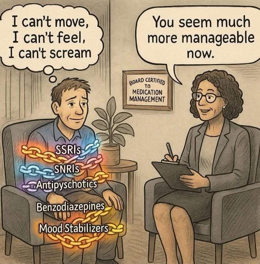 I can't move, I can't feel, I can't scream\nYou seem much more manageable now.\nBoard Certified to Medication Management