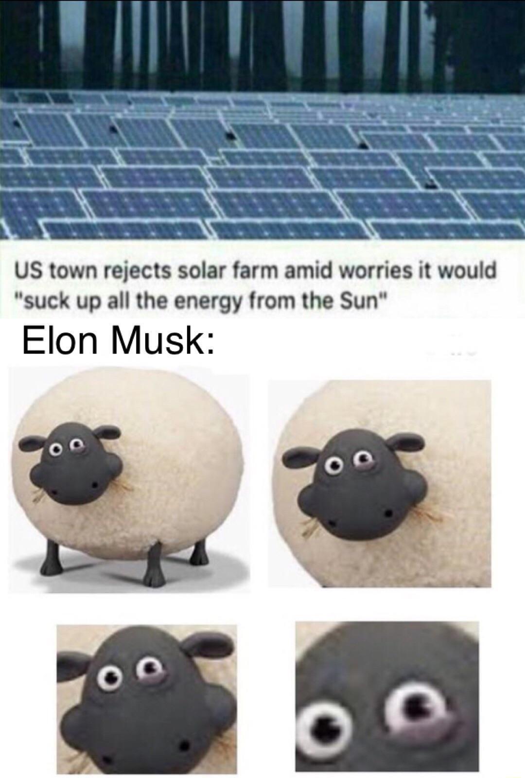 US town rejects solar farm amid worries it would suck up all the energy from the Sun Elon Musk