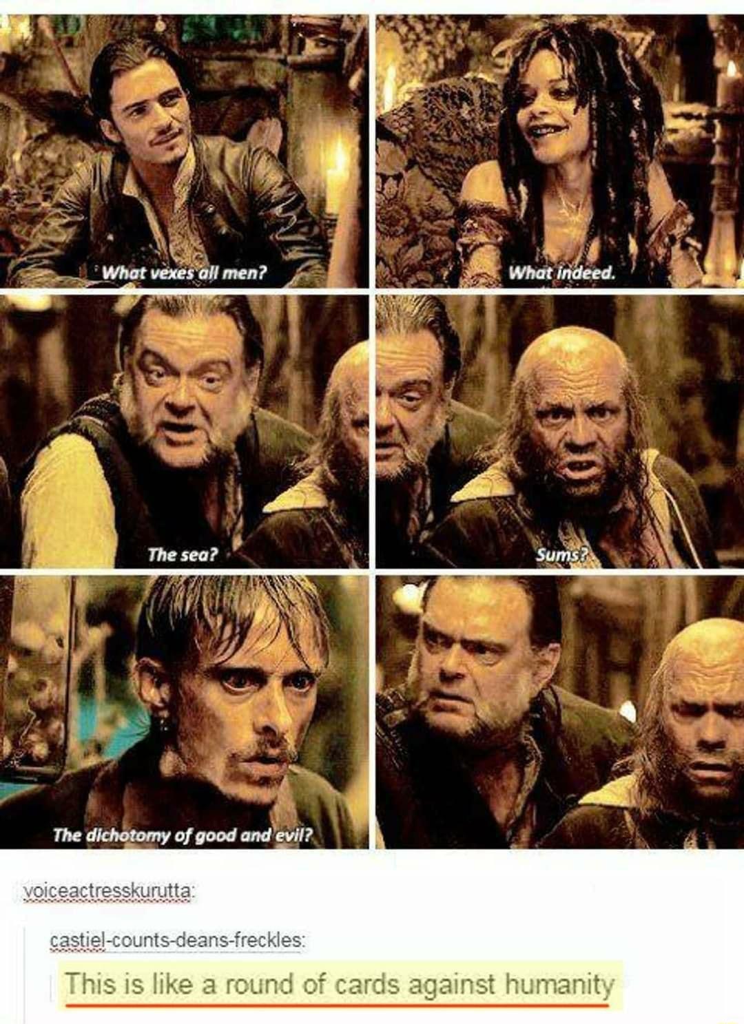 This is like a round of cards against humanity