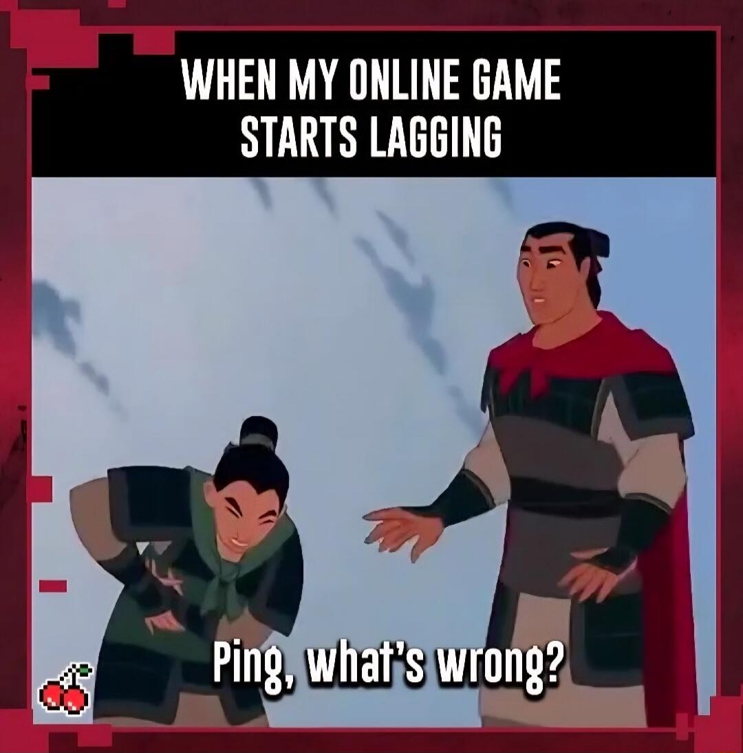 WHEN MY ONLINE GAME STARTS LAGGING Ping, what's wrong?