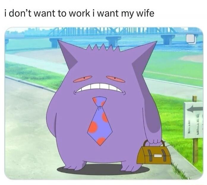i don't want to work i want my wife