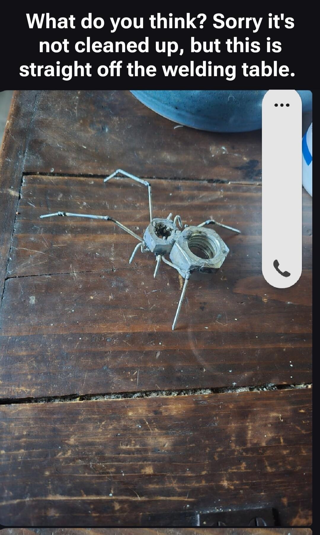 What do you think? Sorry it's not cleaned up, but this is straight off the welding table.