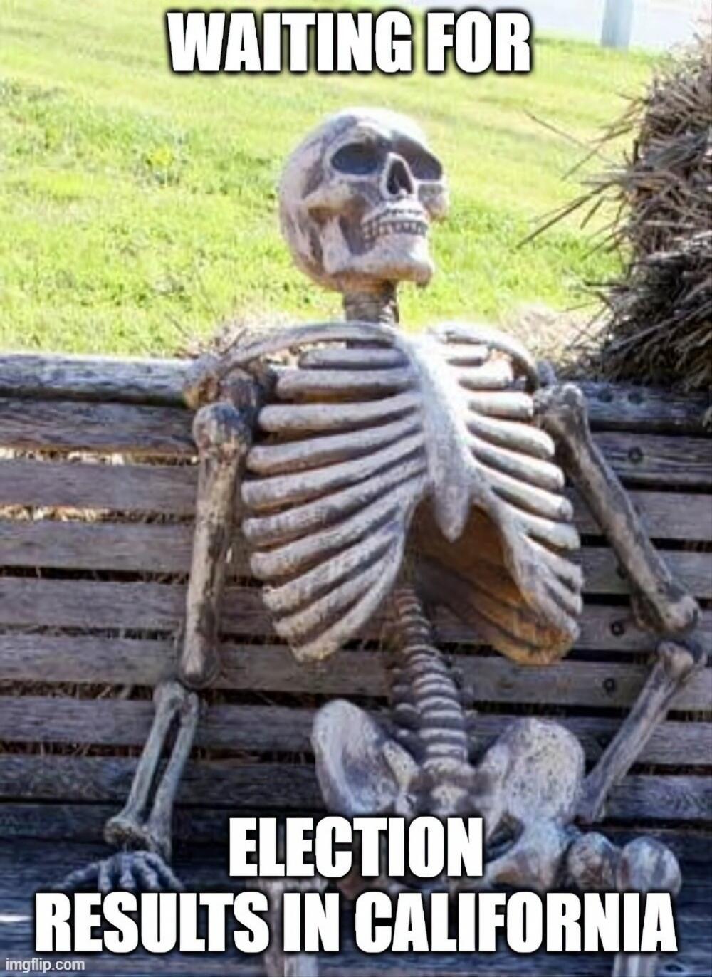 WAITING FOR ELECTION RESULTS IN CALIFORNIA