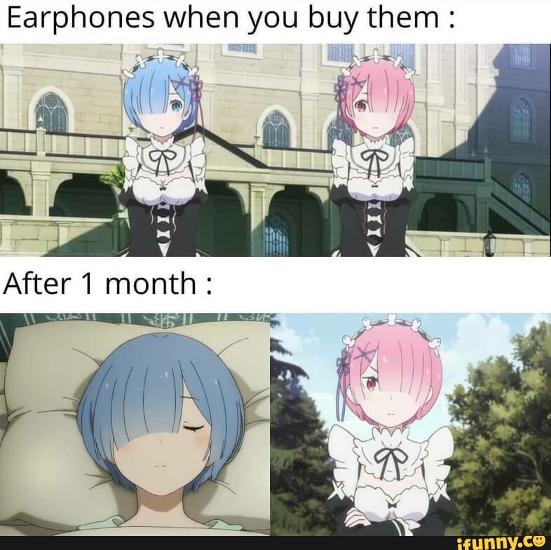 Earphones when you buy them