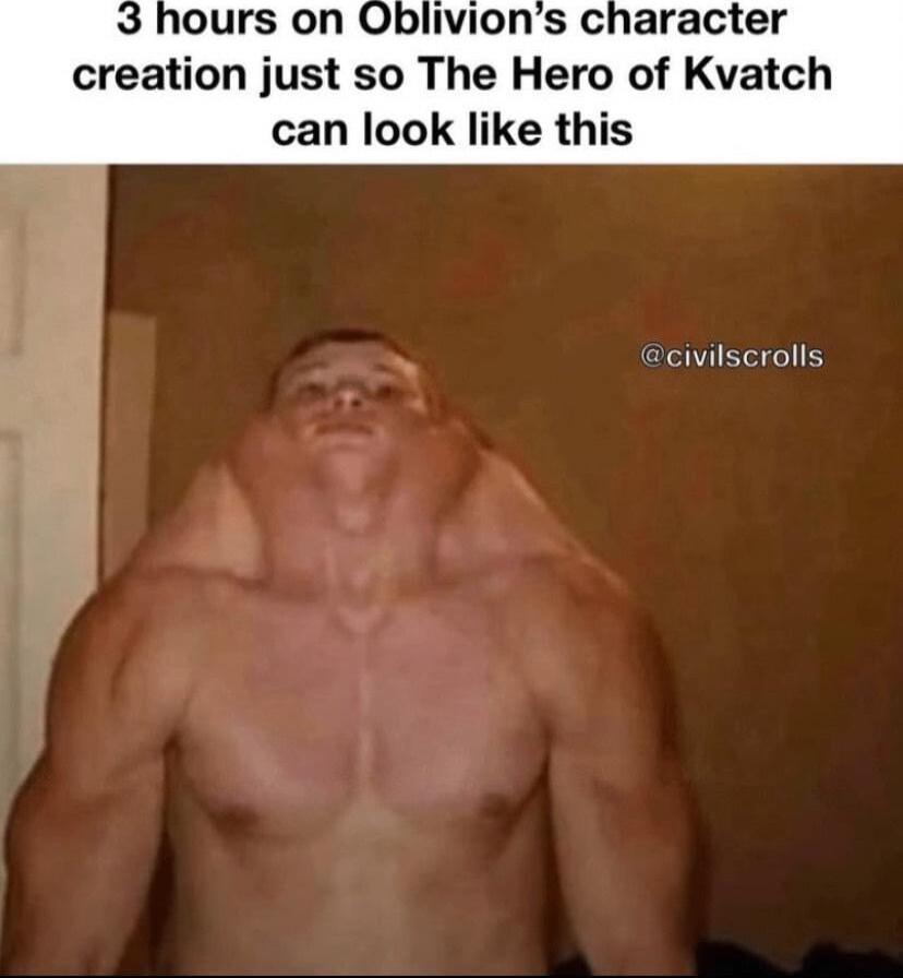 creation just so The Hero of Kvatch can look like this S civilscrolls