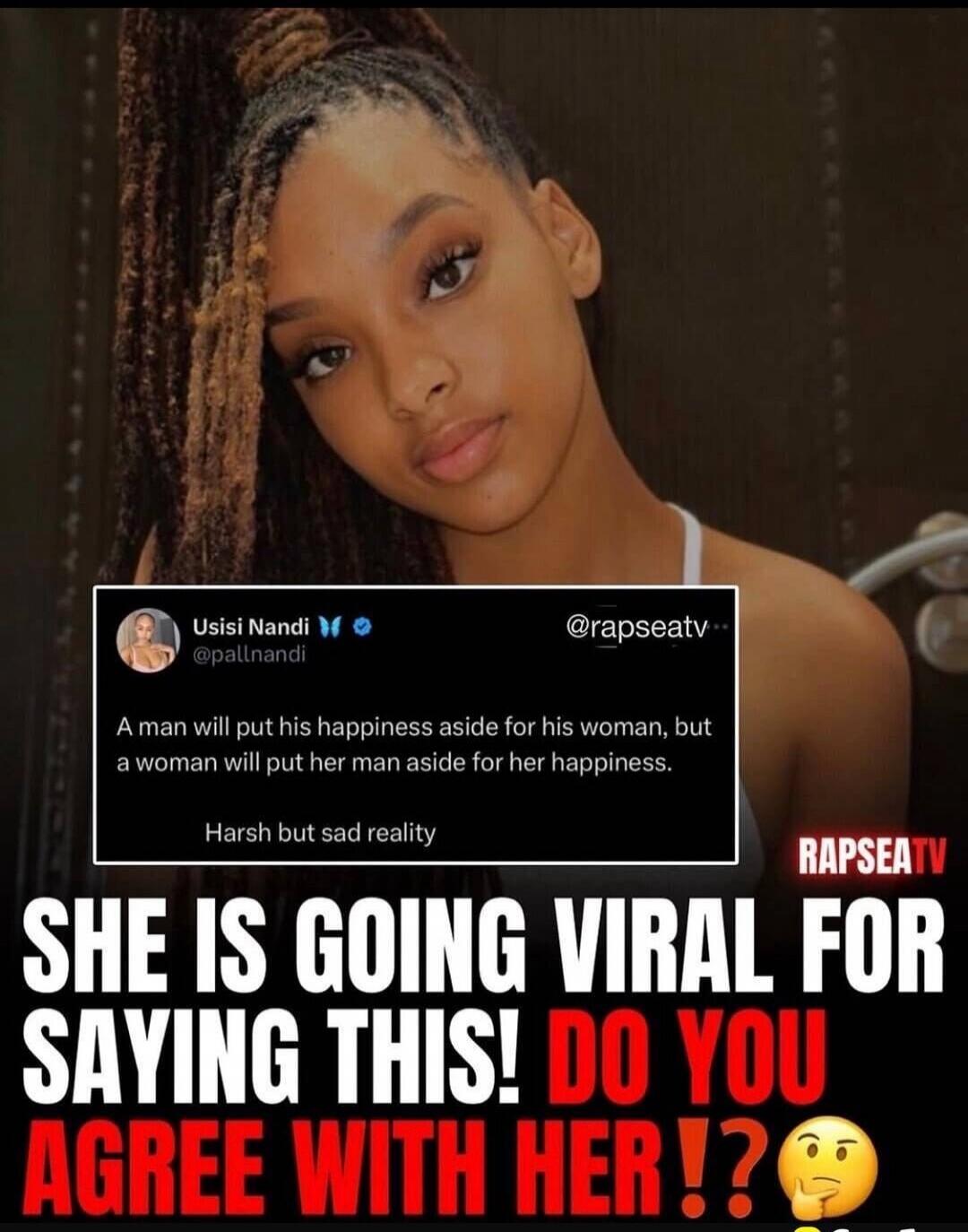 A man will put his happiness aside for his woman, but a woman will put her man aside for her happiness. Harsh but sad reality