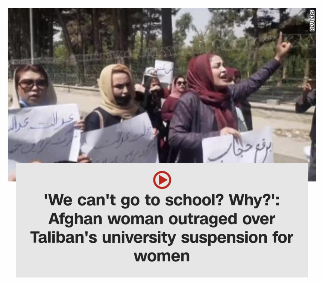 We cant go to school Why Afghan woman outraged over Talibans university suspension for women