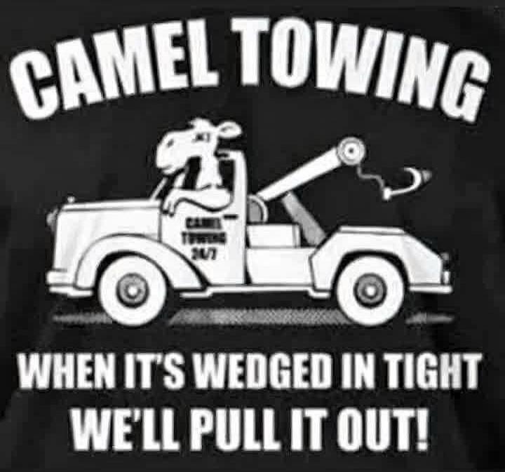 CAMEL TOWING WHEN IT'S WEDGED IN TIGHT WE'LL PULL IT OUT!
