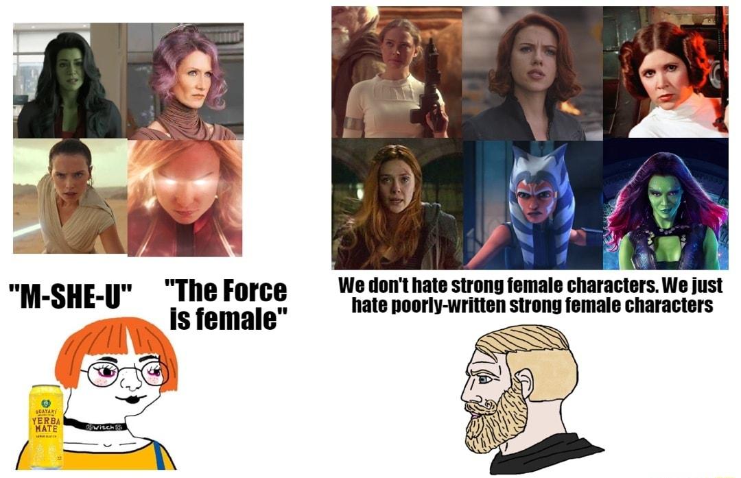 M The Force We dont hate strong female characters We just MSHEY S emaic i