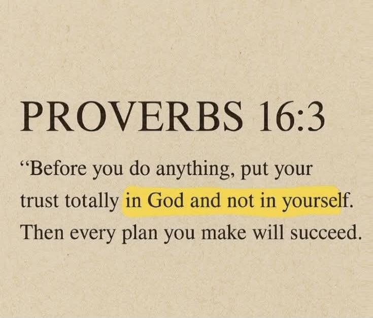 PROVERBS 16:3 