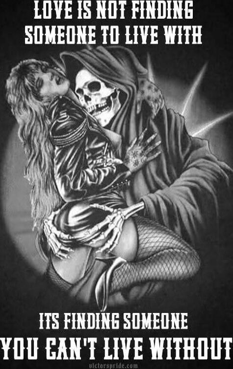 LOVE IS NOT FINDING SOMEONE TO LIVE WITH IT'S FINDING SOMEONE YOU CAN'T LIVE WITHOUT
