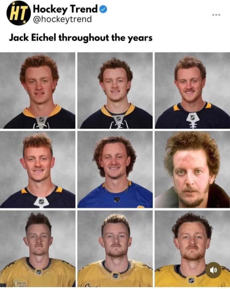 Hockey Trend hockeytrend Jack Eichel throughout the yea f 6 oy Nl I A 9 3 S 0