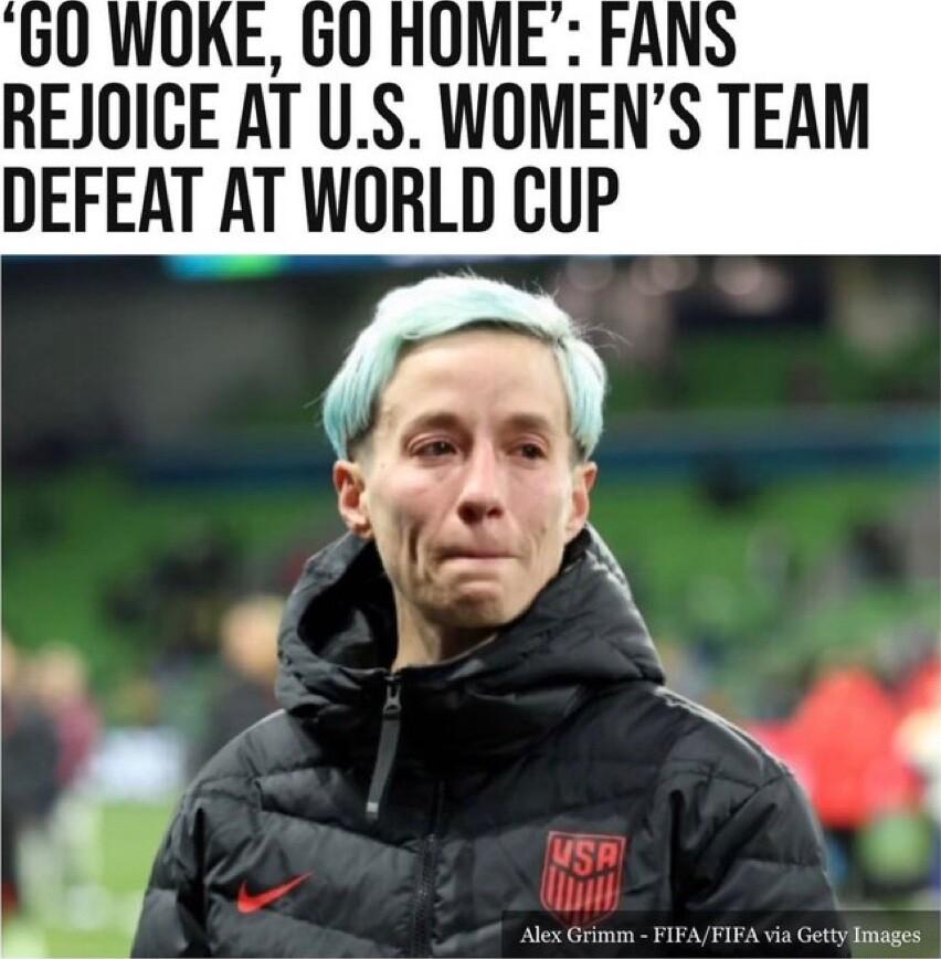 WOK 0 HOME FAN REJOICE AT US WOMENS TEAM DEFEAT AT WORLD CUP
