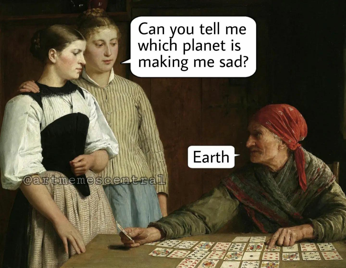 Can you tell me which planet is making me sad