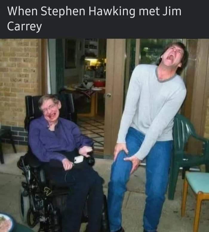 When Stephen Hawking met Jim Carrey