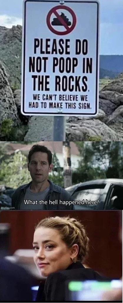 PLEASE DO NOT POOP N THE ROCKS 1 WE CANT BELIEVE WE HAD TO MAKE THIS SIGN g