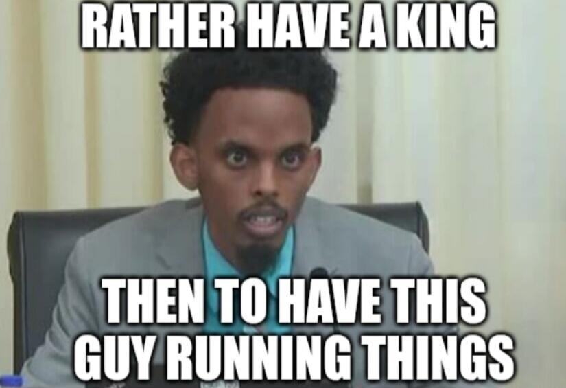 RATHER HAVE A KING THEN TO HAVE THIS GUY RUNNING THINGS