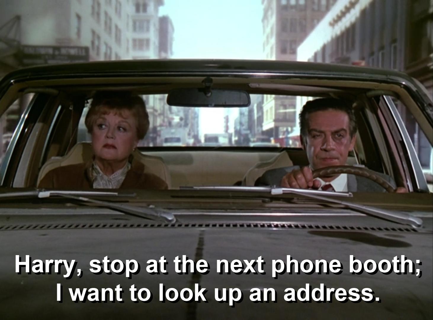 Harry stop at the next phone booth RVE TS N Tl Qe Je Ty I e o N