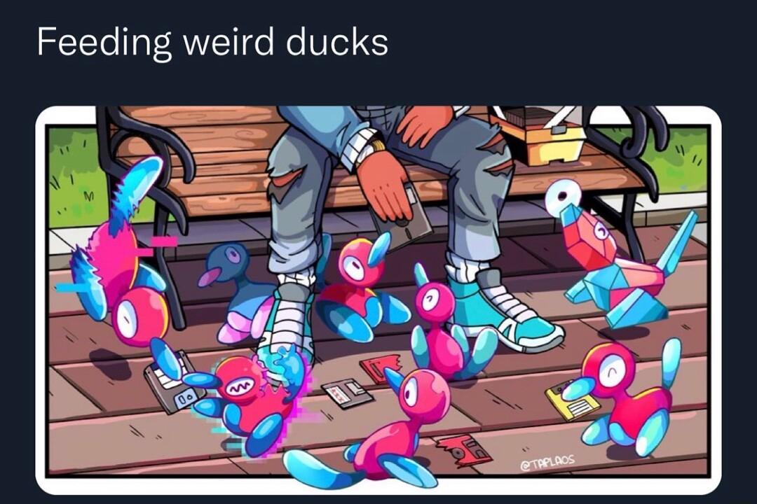 Feeding weird ducks