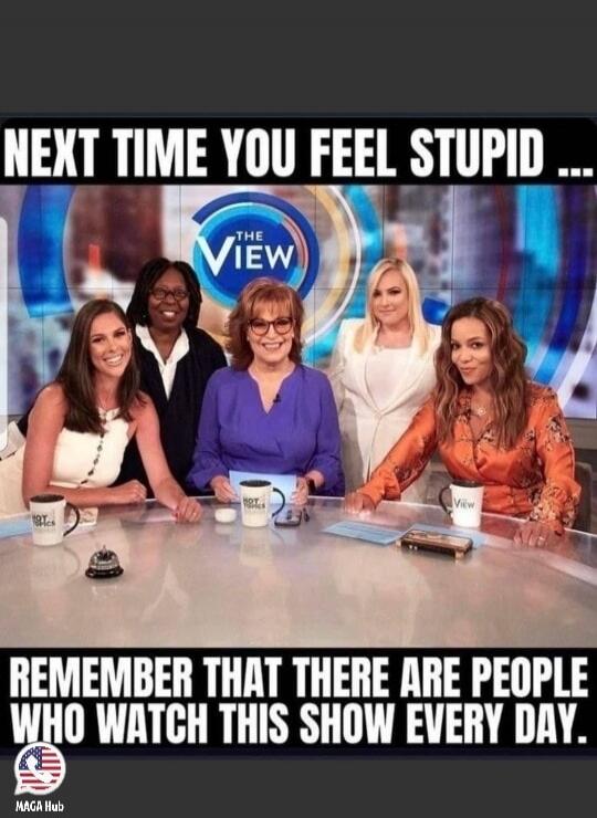 NEXT TIME YOU FEEL STUPID ... REMEMBER THAT THERE ARE PEOPLE WHO WATCH THIS SHOW EVERY DAY.