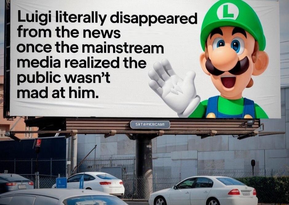 Luigi literally disappeared L from the news once the mainstream media realized the public wasnt mad at him