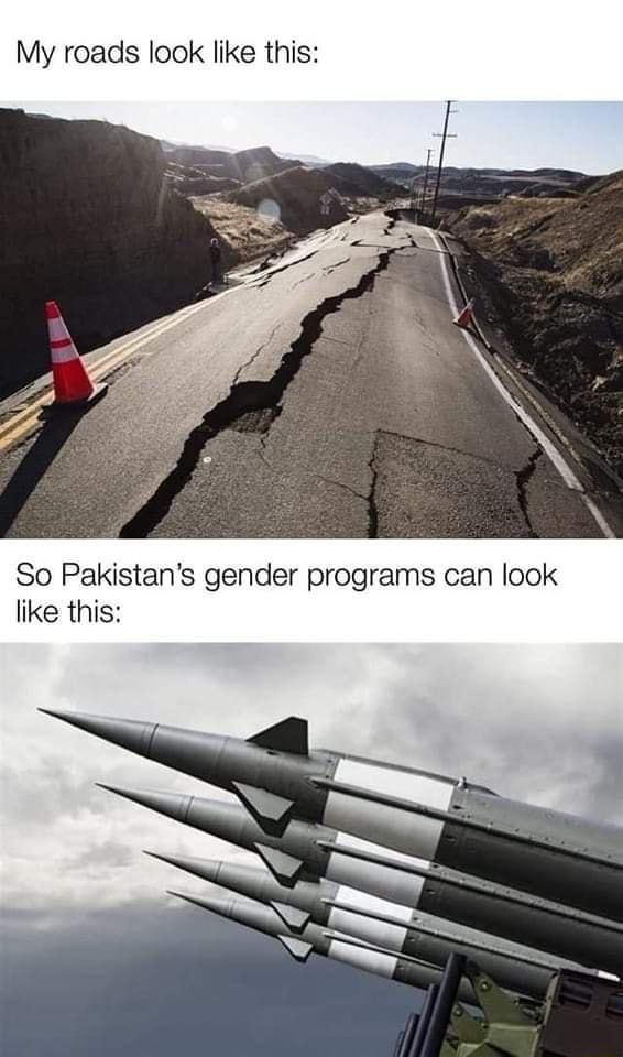 My roads look like this So Pakistans gender programs can look like this