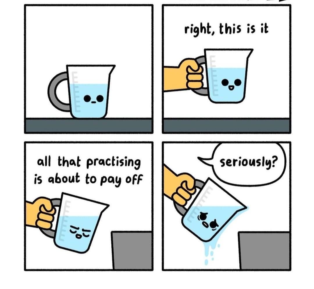 all that practising is about to pay off