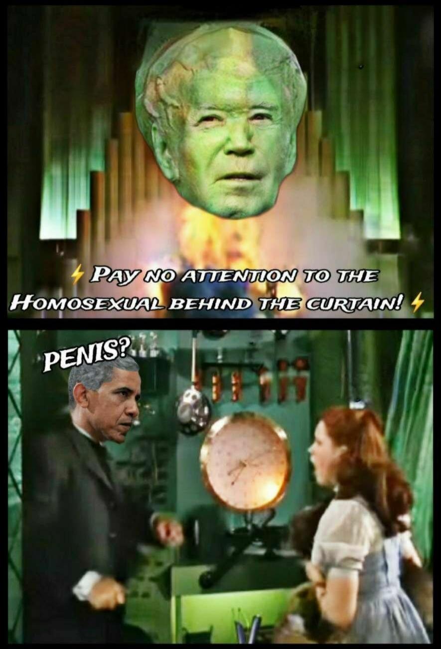PAY NO ATTENTION TO THE HOMOSEXUAL BEHIND THE CURTAIN! PENIS?